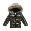 Unisex Winter Coat Down Jacket for Boys Clothes 2-14 Y Children's Clothing Thicken Outerwear & Coats With Nature Fur Parka Kids