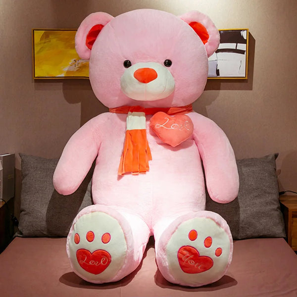 100cm Plush Toy Teddy Bear Giant  T Shirt Soft Stuffed Animals Pillow Dolls Grilfriend Kids Wife Birthday Valentines Day Decor