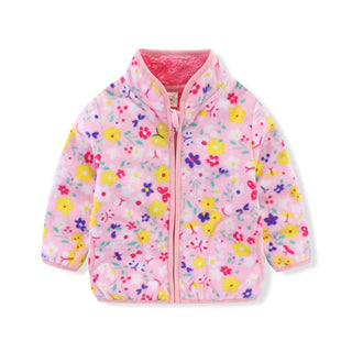 Buy t0516-flowers1 Jumping Meters New Girls Outwears Fleece for Winter Autumn Baby Jackets Coats Flowers Kids Girls Jacket