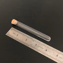 100pcs/Lot 12*100mm Clear Plastic Test Tube With Cork Transparent Test-Tube