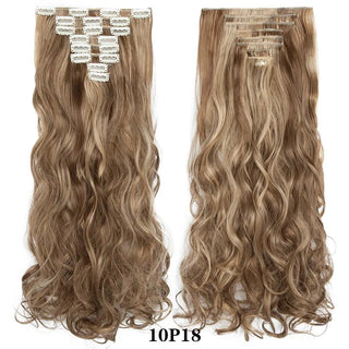 Buy 10p18 HAIRRO 24Inches 170g 36 Colors Long Straight Synthetic Hair Extensions Clips in High Temperature Fiber Black Brown Hairpiece