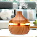 300mL Aroma Essential Oil Diffuser Wood Grain Desktop Air Humidifier Aromatherapy Purifier Mist Maker for Office Home