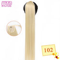 WTB Synthetic Wrap Wround Ponytail Hair Extension Long Straight Women's Clip in Hair Extensions Pony Tail False Hair 32 Inch