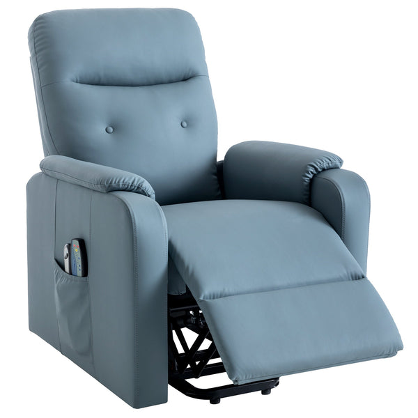 Massage Recliner Chair Electric Power Lift Chairs With Side Pocket, Adjustable Massage and Heating Function for Adults A