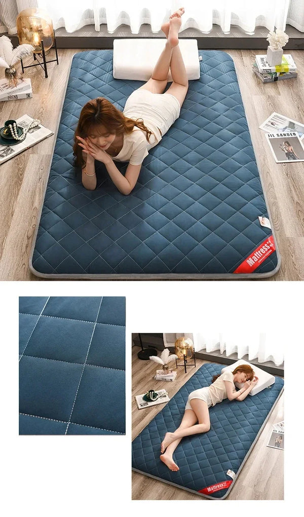 Tatami Mattress for Sleeping  Sleeping Pad Sofa Mat Thicken Mattress Topper Futon Japanese Floor Mat Folding Bed Non-Slip Solid