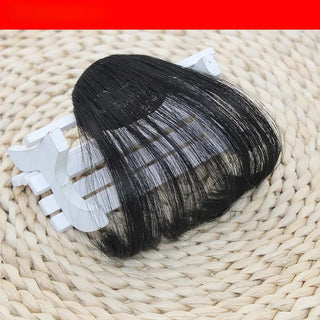 Buy style2-natural-black Fake Air Bangs Hair Styling Tools Hair Clip-In Extension Synthetic Hair Fake Fringe Natural False Hairpiece Women Clip in Bangs