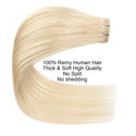 Kayla PU Seamless Clip in Hair Extensions 30g 5pcs Invisible Hidden Clip Ins 100% Human Hair