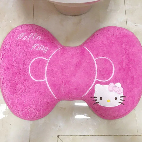 Sanrio Hello Kitty Cute Toilet Seat Cushion Household Paste Toilet Ring Thickened Plus Velvet Toilet Seat Universal Toilet Seat