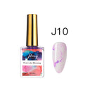 JTING Watercolor Blooming Blossom Marble Liquid 15ml Uv Gel Nails Polish Bottle Kit OEM/ODM  Custom Private Label Available