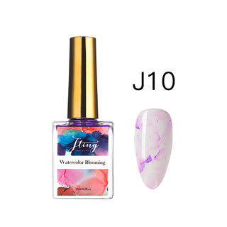 Buy 10 JTING Watercolor Blooming Blossom Marble Liquid 15ml Uv Gel Nails Polish Bottle Kit OEM/ODM  Custom Private Label Available