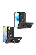 For iPHONE 12/Pro (6.1 ONLY) RING MAGNETIC KICKSTAND HYBRID CASE COVER