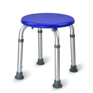 Buy dark-blue Bath Height Adjustable Kids Furniture Shower Stool Easy Clean Round Chair Seat Non Slip Disabled Toilet Home Older Pregnancy WF