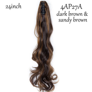 Buy 4ap27a1 HAIRRO Claw Clip on Ponytail Hair Extension Synthetic Ponytail Extension Hair for Women Pony Tail Hair Hairpiece Wave Ponytail