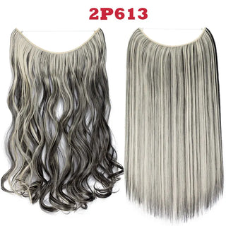 Buy 2p613 HAIRRO 20 Inches Wave Hair Extensions No Clip in Ombre Blonde Black Hair Synthetic Natural Hidden Secret False Hair Piece