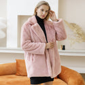 2022 Autumn Winter New Women Faux Fur Coat Elegant Fluffy Thick Warm Artificial Fur Coats