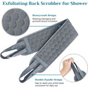 3pcs/Set Body Scrubber Set Back Scrubber Bath Glove Shower Brush Exfoliating Scrub Sponge Loofah Dead Skin Removal Bathing Tools