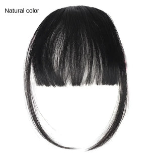 Buy style3-natural-black Fake Air Bangs Hair Styling Tools Hair Clip-In Extension Synthetic Hair Fake Fringe Natural False Hairpiece Women Clip in Bangs