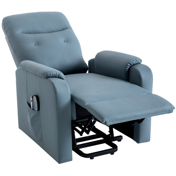 Massage Recliner Chair Electric Power Lift Chairs With Side Pocket, Adjustable Massage and Heating Function for Adults A