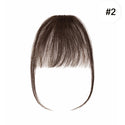 S-Noilite 3g Air Bangs Wig Human Natural Black Brown Thin Invisible Fake Hairpiece Clip in Fringe Human Hair Extension for Women