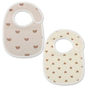 2Pcs/Set Printed Carton Baby Bib Waterproof Newborn Feeding Aprons Adjustable Toddler Bibs Burp Cloth Cotton Kids Saliva Towels