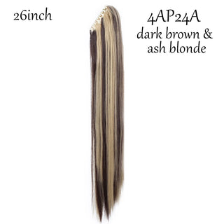 Buy 4ap24a1 HAIRRO Claw Clip on Ponytail Hair Extension Synthetic Ponytail Extension Hair for Women Pony Tail Hair Hairpiece Wave Ponytail