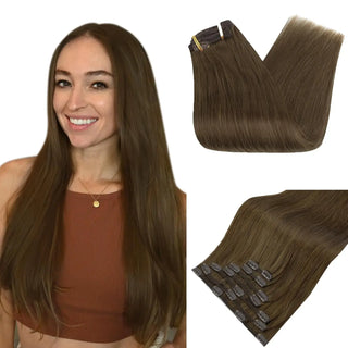 Buy 3 LaaVoo Human Hair Clip in Extensions 7Pcs Real Remy Hair Extensions Clip in Human Hair Black Hair Straight Natural Hair Blonde