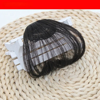 Buy style2-black-brown Fake Air Bangs Hair Styling Tools Hair Clip-In Extension Synthetic Hair Fake Fringe Natural False Hairpiece Women Clip in Bangs