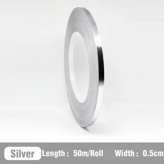 Buy 0-5cm-silver 50M Self-Adhesive Tile Sticker Tape Gold Silver Floor Waterproof Wall Gap Sealing Strip Tile Beauty Seam Sticker Home Decoration