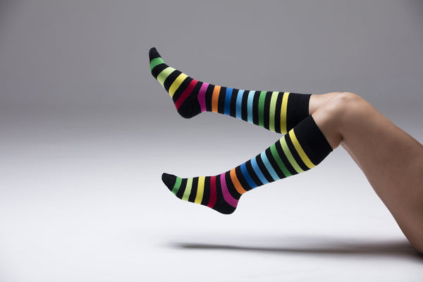 Women's Exclusive Stripe Knee High Socks Set