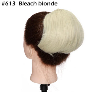 Buy bleach-blonde HAIRRO Synthetic Bride Hair Bun Donut Chignon Hair Piece Extension for Women Headwear Hair Bun for Wedding