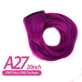 Buy a27 AIYEE Hair Extensions Pure RainBow Hairpiece Clip in Hair Piece Synthetic Long Straight Ombre Pink Red Rainbow Hair Piece