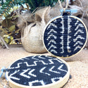 Black & White Authentic Mudcloth Ornaments (2 Pk) Gift Set