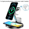 3 in 1 Magnetic Wireless Charger 15W Fast Charging Station for Magnetic iPhone 14 13 12 Pro Max Chargers for Apple Watch Airpods