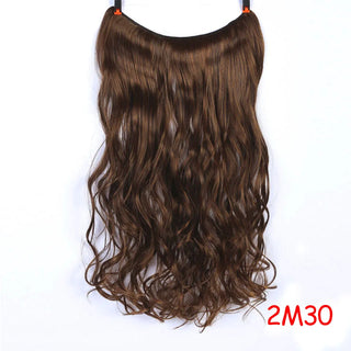 Buy 2i30 LUPU Synthetic Hair Extensions Invisible Fash Line No Clips in Hairpieces Natural Secret Wire Fake Hair High Temperture Fiber