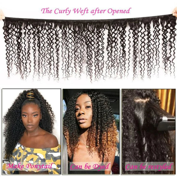 Mongolian Kinky Curly Human Hair Bundles