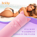 Licklip Pussy Cute Vibrators for Women With Embedded Charging Interface Portable Masturbation Sex Toys Wand Vibration Stimulate