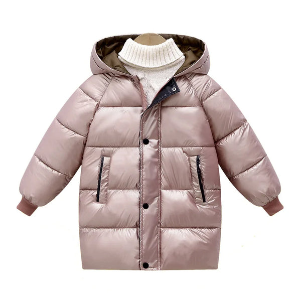 2023 Winter Girls Down Jackets Autumn Fashion Boys Warm Down Jacket Kids Hooded Outerwear High Quality Children Snowcoat Coats