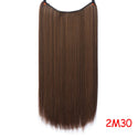 LUPU Synthetic Hair Extensions Invisible Fash Line No Clips in Hairpieces Natural Secret Wire Fake Hair High Temperture Fiber