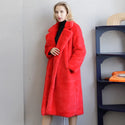 New Women Long Loose Winter Faux Fur Coat Soft Women Street Style Faux Leather Coats