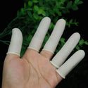 100pcs Disposable Latex Finger Cots Rubber Fingertip Anti-Slip Anti-Static Protective Finger Glove for Electronic Repair Jewelry