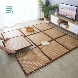 Folding 2cm Thickened Japanese Style Tatami Rattan Mat Sleeping Pad Summer Student Child Kindergarten Nap Floor Bedroom Mattress