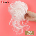 AOSIWIG Synthetic Long Curly Chignons Hair Tails Clip in Hair Extensions Fake Hair Pieces Heat Resistant Chignons for Women