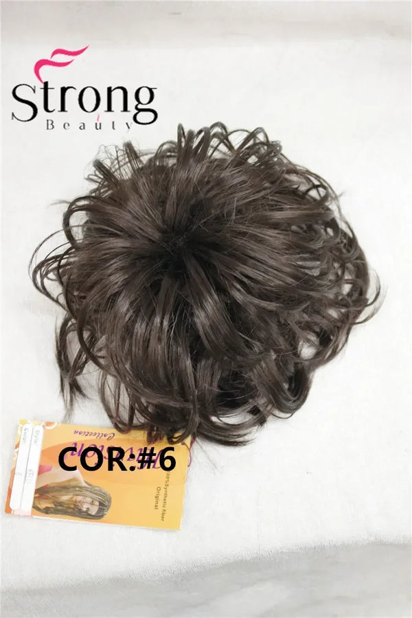 StrongBeauty Synthetic Ballet Hair Bun Extension Donut Chignon Hairpiece for Ponytail