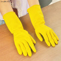 Yellow Rubber Gloves Wash Dishes Waterproof Latex Rubber Laundry Cleaning Cleaning Thick and Durable