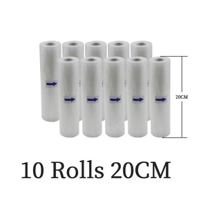 Buy 10rolls-20cm Food Vacuum Sealer Rolls Vacuum Bags Packing BPA FREE Household Kitchen Food Vacuum Bags Sealer Storage Bags 5Rolls/Lot