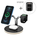 3 in 1 Magnetic Wireless Charger 15W Fast Charging Station for Magnetic iPhone 14 13 12 Pro Max Chargers for Apple Watch Airpods