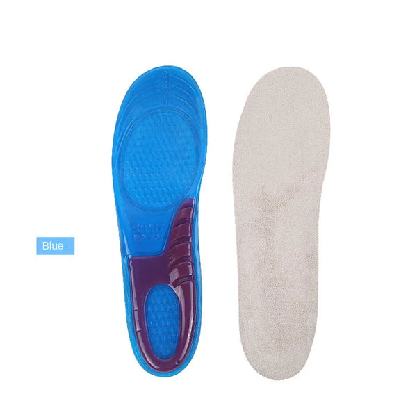 Shock-Absorbing Insole Orthotic Arch Support Foot Pain Massaging Silicone Gel Soft Sport Shoe Anti-Shock Insoles Pad Man Women