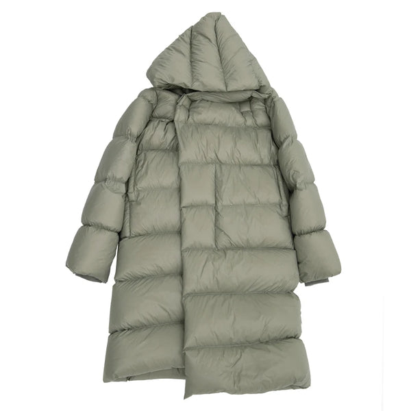 New Fashion Fluffy Goose Down Warm Oversized Down Parkas Coat Female Winter Coats Bread Style Hooded Longer Warm Jackets Wq2592