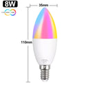 85-265v Tuya Smart LED Light Bulb RGBWW Dimmable Magic Bulbs E27/E14/Gu10 LED RGB Lamp 8w/12w/15w Work With Alexa Google Home