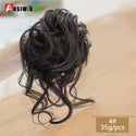 AOSIWIG Synthetic Long Curly Chignons Hair Tails Clip in Hair Extensions Fake Hair Pieces Heat Resistant Chignons for Women